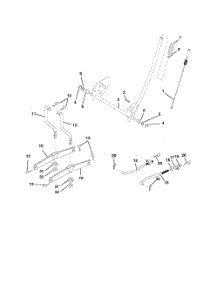 Mower Lift parts for Poulan Riding Mower Tractor 96012001601 from AppliancePartsPros.com