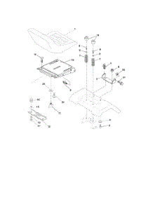 Seat Assembly parts for Poulan Riding Mower Tractor 96012001700 from AppliancePartsPros.com