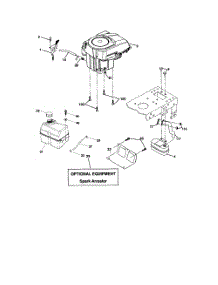 Engine parts for Poulan Riding Mower Tractor 96012001700 from AppliancePartsPros.com