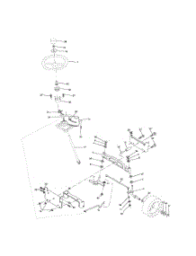 Steering Assembly parts for Poulan Riding Mower Tractor 96012002000 from AppliancePartsPros.com