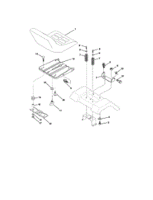 Seat Assembly parts for Poulan Riding Mower Tractor 96012002001 from AppliancePartsPros.com