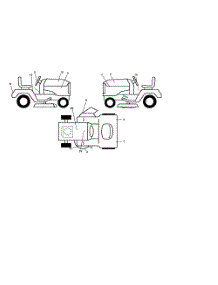 Decals parts for Poulan Riding Mower Tractor 96012002001 from AppliancePartsPros.com