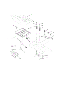 Seat Assembly parts for Poulan Riding Mower Tractor 96012002700 from AppliancePartsPros.com