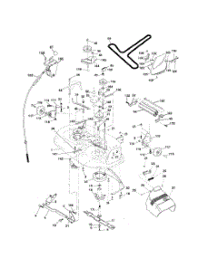 Mower Deck parts for Poulan Riding Mower Tractor 96012002800 from AppliancePartsPros.com