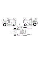Decals parts for Poulan Riding Mower Tractor 96012002801 from AppliancePartsPros.com