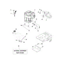 Engine parts for Poulan Riding Mower Tractor 96012002900 from AppliancePartsPros.com