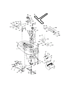 Mower Deck parts for Poulan Riding Mower Tractor 96012002900 from AppliancePartsPros.com