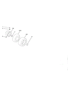 Wheels And Tires parts for Poulan Riding Mower Tractor 96012003000 from AppliancePartsPros.com