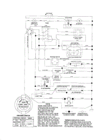 Schematic-Tractor parts for Poulan Riding Mower Tractor 96012003000 from AppliancePartsPros.com