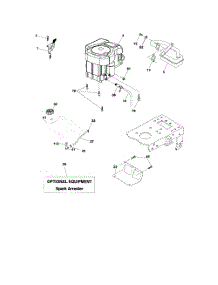 Engine parts for Poulan Riding Mower Tractor 96012003001 from AppliancePartsPros.com