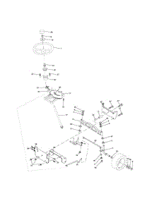 Steering Assembly parts for Poulan Riding Mower Tractor 96012003200 from AppliancePartsPros.com