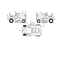 Decals parts for Poulan Riding Mower Tractor 96012003201 from AppliancePartsPros.com