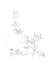 Steering Assembly parts for Poulan Riding Mower Tractor 96012003400 from AppliancePartsPros.com