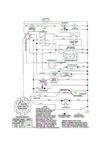 Schematic-Tractor parts for Poulan Riding Mower Tractor 96012003400 from AppliancePartsPros.com