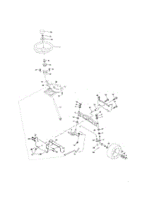 Steering Assembly parts for Poulan Riding Mower Tractor 96012003501 from AppliancePartsPros.com