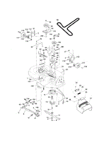 Mower Deck parts for Poulan Riding Mower Tractor 96012003501 from AppliancePartsPros.com