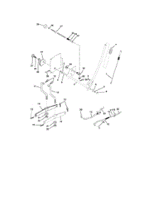 Mower Lift parts for Poulan Riding Mower Tractor 96012003501 from AppliancePartsPros.com