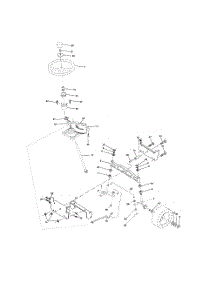 Steering Assembly parts for Poulan Riding Mower Tractor 96012003600 from AppliancePartsPros.com