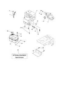 Engine parts for Poulan Riding Mower Tractor 96012003600 from AppliancePartsPros.com