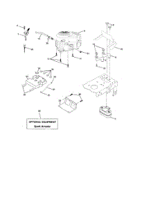 Engine parts for Poulan Riding Mower Tractor 96012003700 from AppliancePartsPros.com