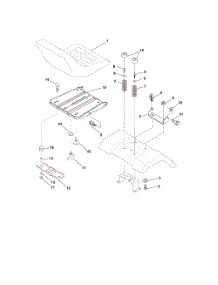 Seat Assembly parts for Poulan Riding Mower Tractor 96012004100 from AppliancePartsPros.com