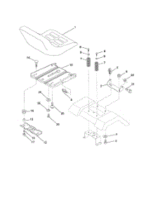 Seat parts for Poulan Riding Mower Tractor 96012004300 from AppliancePartsPros.com