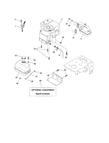 Engine parts for Poulan Riding Mower Tractor 96012004400 from AppliancePartsPros.com