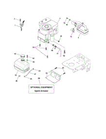 Engine parts for Poulan Riding Mower Tractor 96012004401 from AppliancePartsPros.com