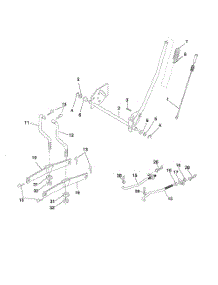 Mower Lift parts for Poulan Riding Mower Tractor 96012004401 from AppliancePartsPros.com