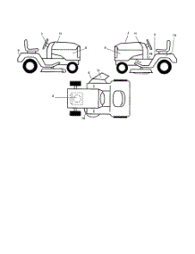 Decals parts for Poulan Riding Mower Tractor 96012004500 from AppliancePartsPros.com