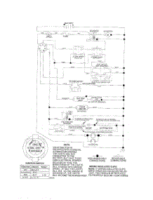 Schematic-Tractor parts for Poulan Riding Mower Tractor 96012004500 from AppliancePartsPros.com