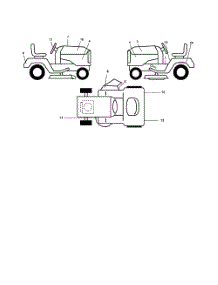 Decals parts for Poulan Riding Mower Tractor 96012004600 from AppliancePartsPros.com