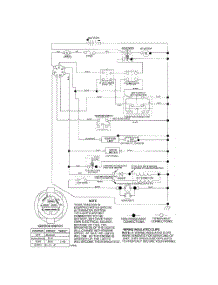 Schematic-Tractor parts for Poulan Riding Mower Tractor 96012004600 from AppliancePartsPros.com