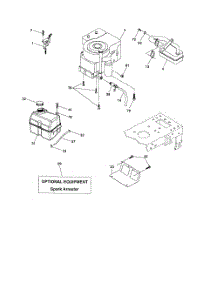 Engine parts for Poulan Riding Mower Tractor 96012004701 from AppliancePartsPros.com