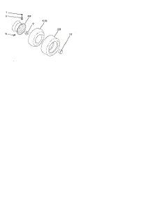 Wheels And Tires parts for Poulan Riding Mower Tractor 96012004701 from AppliancePartsPros.com