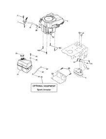 Engine parts for Poulan Riding Mower Tractor 96012004800 from AppliancePartsPros.com
