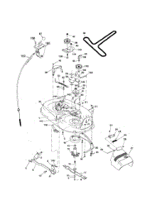 Mower Deck parts for Poulan Riding Mower Tractor 96012004800 from AppliancePartsPros.com
