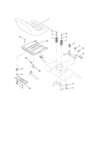 Seat parts for Poulan Riding Mower Tractor 96012005300 from AppliancePartsPros.com