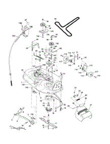 Mower Deck parts for Poulan Riding Mower Tractor 96012006000 from AppliancePartsPros.com