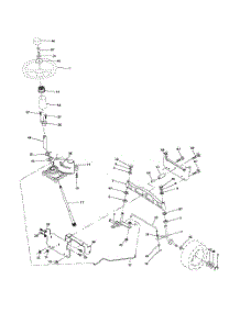 Steering Assembly parts for Poulan Riding Mower Tractor 96012006200 from AppliancePartsPros.com