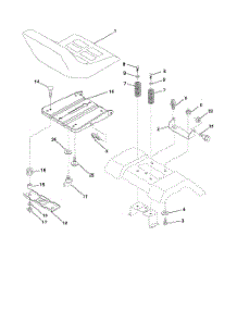 Seat Assembly parts for Poulan Riding Mower Tractor 96012006200 from AppliancePartsPros.com