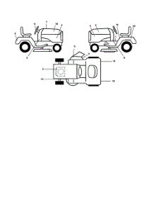Decals parts for Poulan Riding Mower Tractor 96012006200 from AppliancePartsPros.com