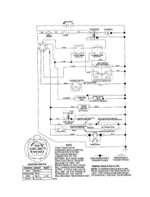 Schematic-Tractor parts for Poulan Riding Mower Tractor 96012006200 from AppliancePartsPros.com