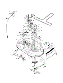 Mower Deck parts for Poulan Riding Mower Tractor 96012006800 from AppliancePartsPros.com