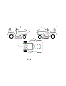 Decals parts for Poulan Riding Mower Tractor 96012008900 from AppliancePartsPros.com