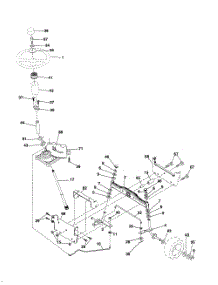 Steering parts for Poulan Riding Mower Tractor 96012008900 from AppliancePartsPros.com