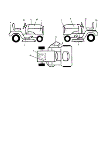 Decals parts for Poulan Riding Mower Tractor 96016001300 from AppliancePartsPros.com