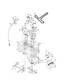 Mower Deck parts for Poulan Riding Mower Tractor 96016001300 from AppliancePartsPros.com