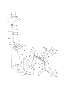 Steering parts for Poulan Riding Mower Tractor 96016001700 from AppliancePartsPros.com