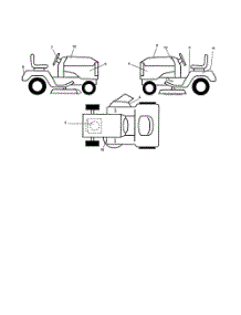 Decals parts for Poulan Riding Mower Tractor 96016001700 from AppliancePartsPros.com